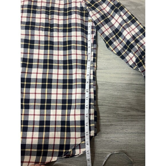 J.Crew Oxford men's Slim Fit flannel long sleeve shirt size XL A3 - Picture 5 of 8